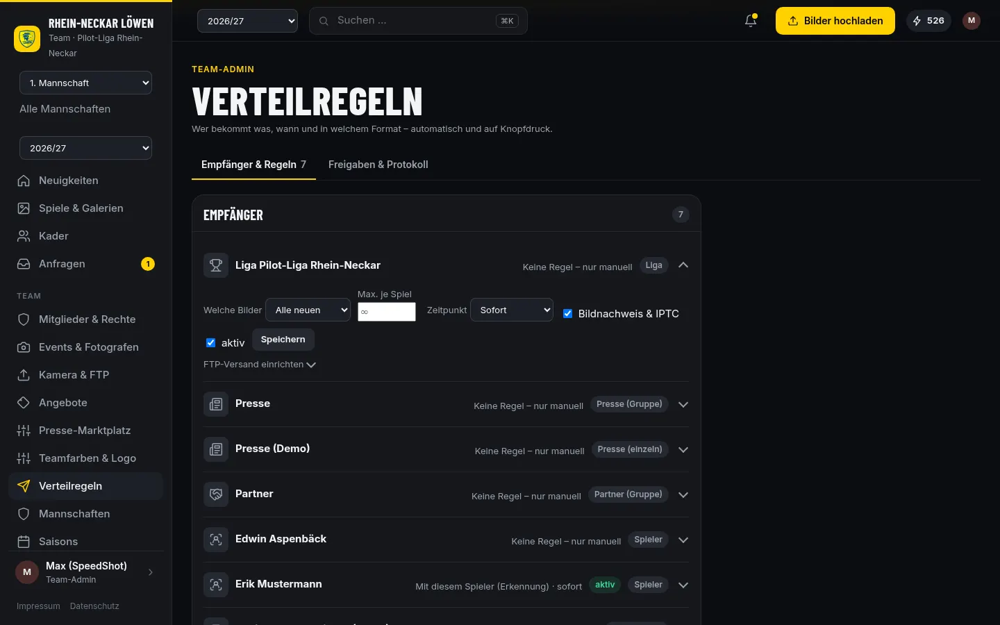 Verteilregeln
